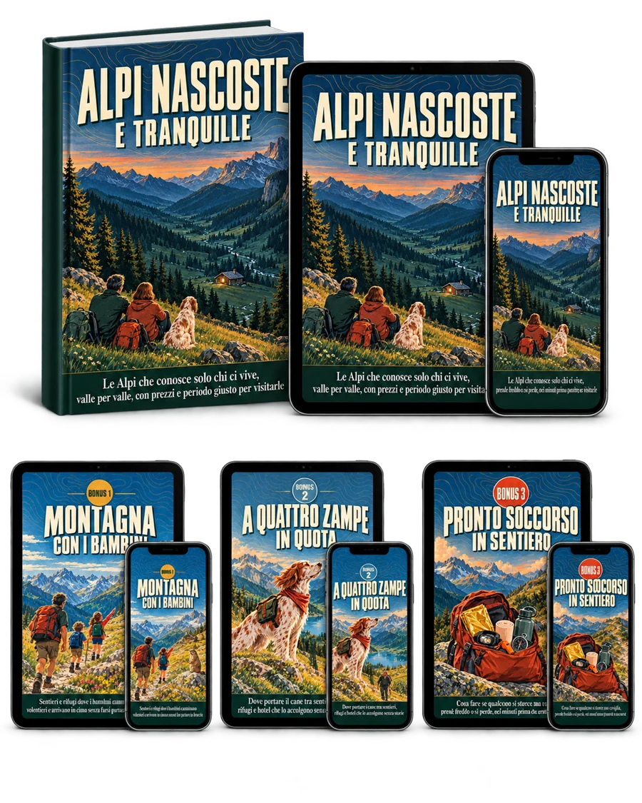 La guida Alpi Nascoste e Tranquille con i tre bonus